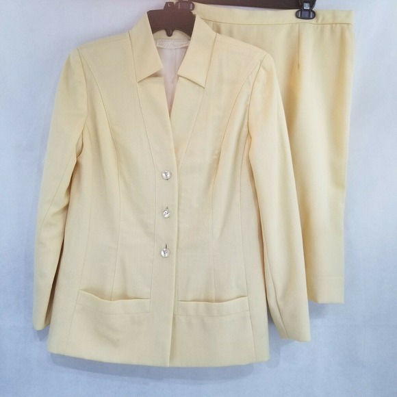 Peggy Jennings Dresses & Skirts - Peggy Jennings Silk Skirt Suit Yellow No Size